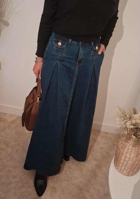 Jupe longue en Jean