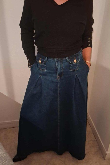 Jupe longue en Jean