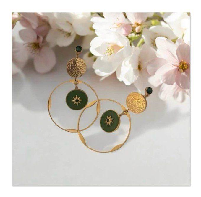 Boucles d'oreilles éclats printanier 