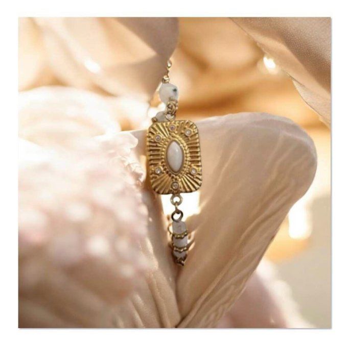 Bracelet chaine perlé 