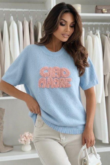 pull à manches courtes