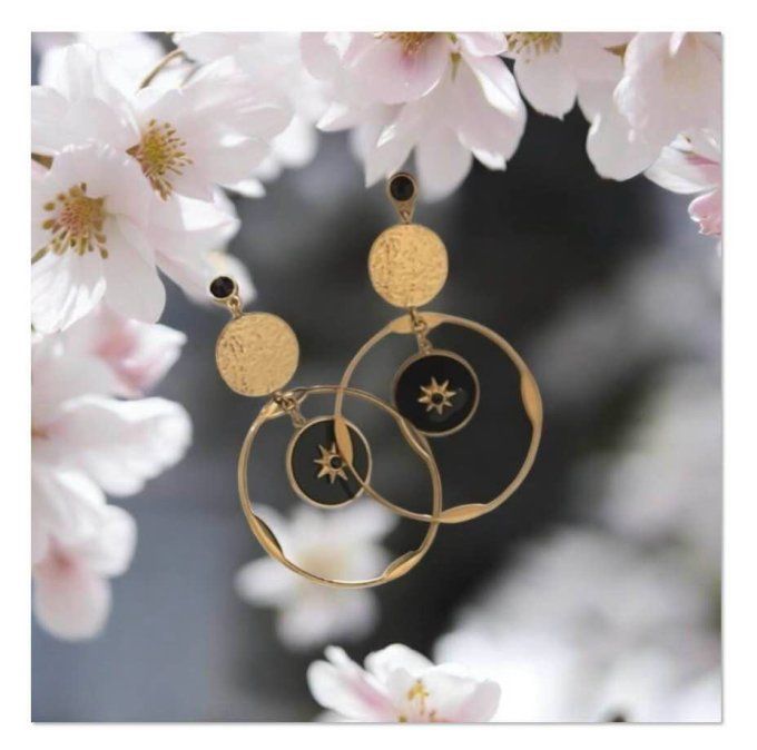 Boucles d'oreilles éclats printanier 