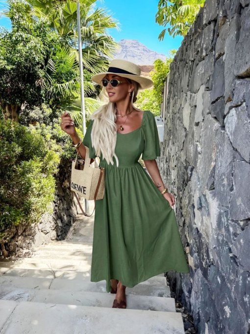 Robe longue dos nu