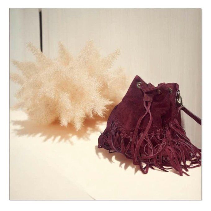 Sac bandoulière à franges
