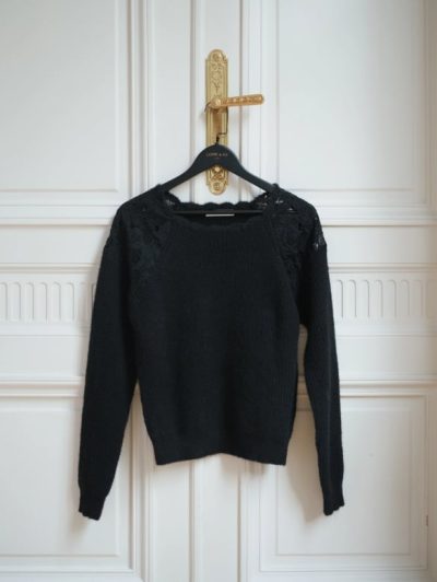 Pull en maille douce noir