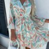 Robe courte vert clair
