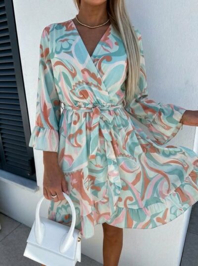 Robe courte vert clair