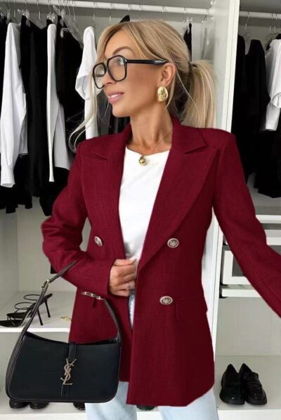 Veste blazer bordeaux
